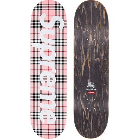 supreme burberry skateboard